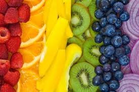 frutas de colores