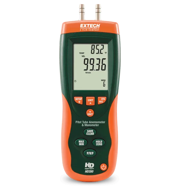 Anemómetro de Tubo de Pitot HD350
